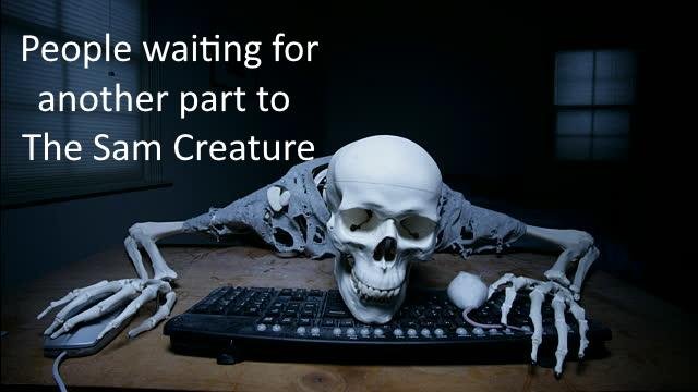 skeleton waiting
