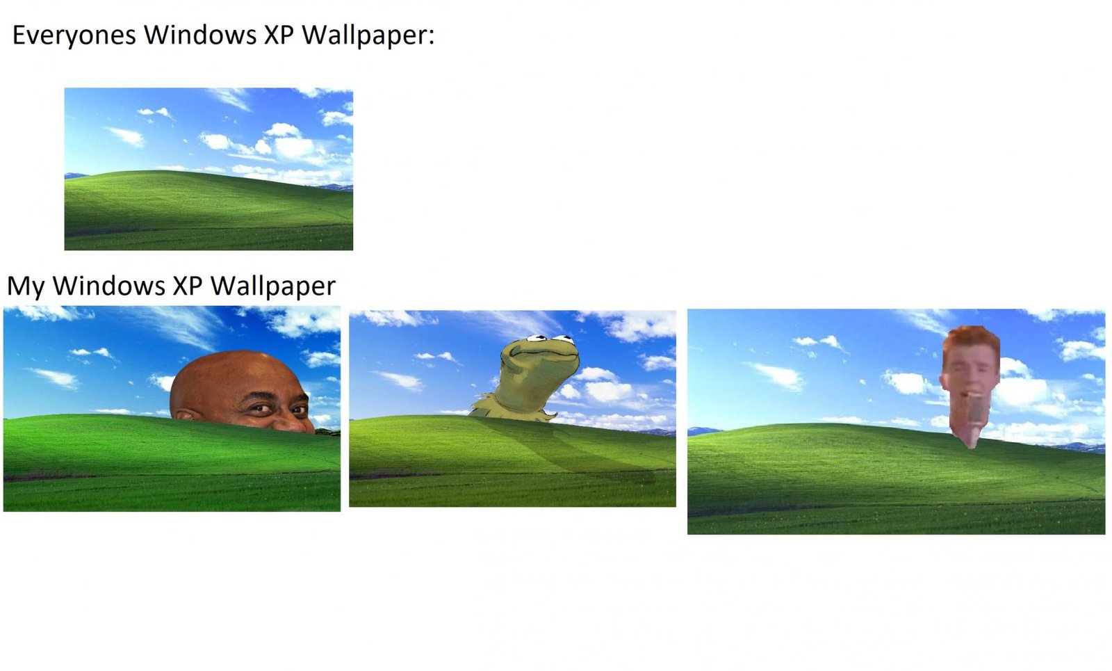 Everyons Windows XP Background VS My Window XP Background