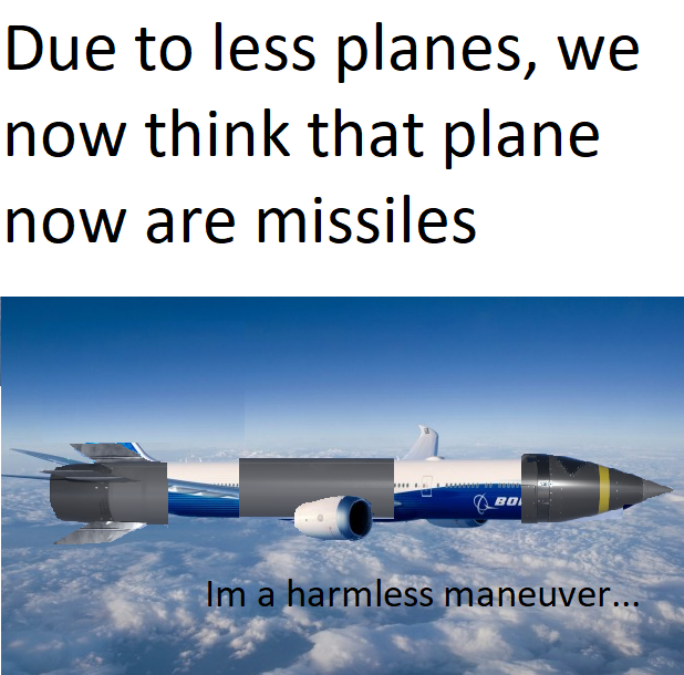plane says that it is a harmless maneuver