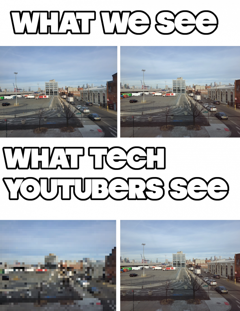 what we see vs what tech youtubers see
