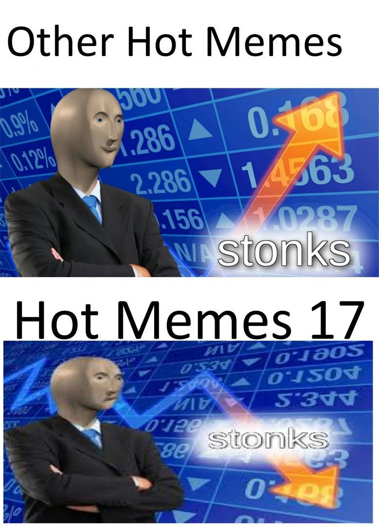 Stonks Guy Meme on Hot Memes 17