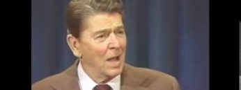 Ronald Reagan tells Melbourne joke